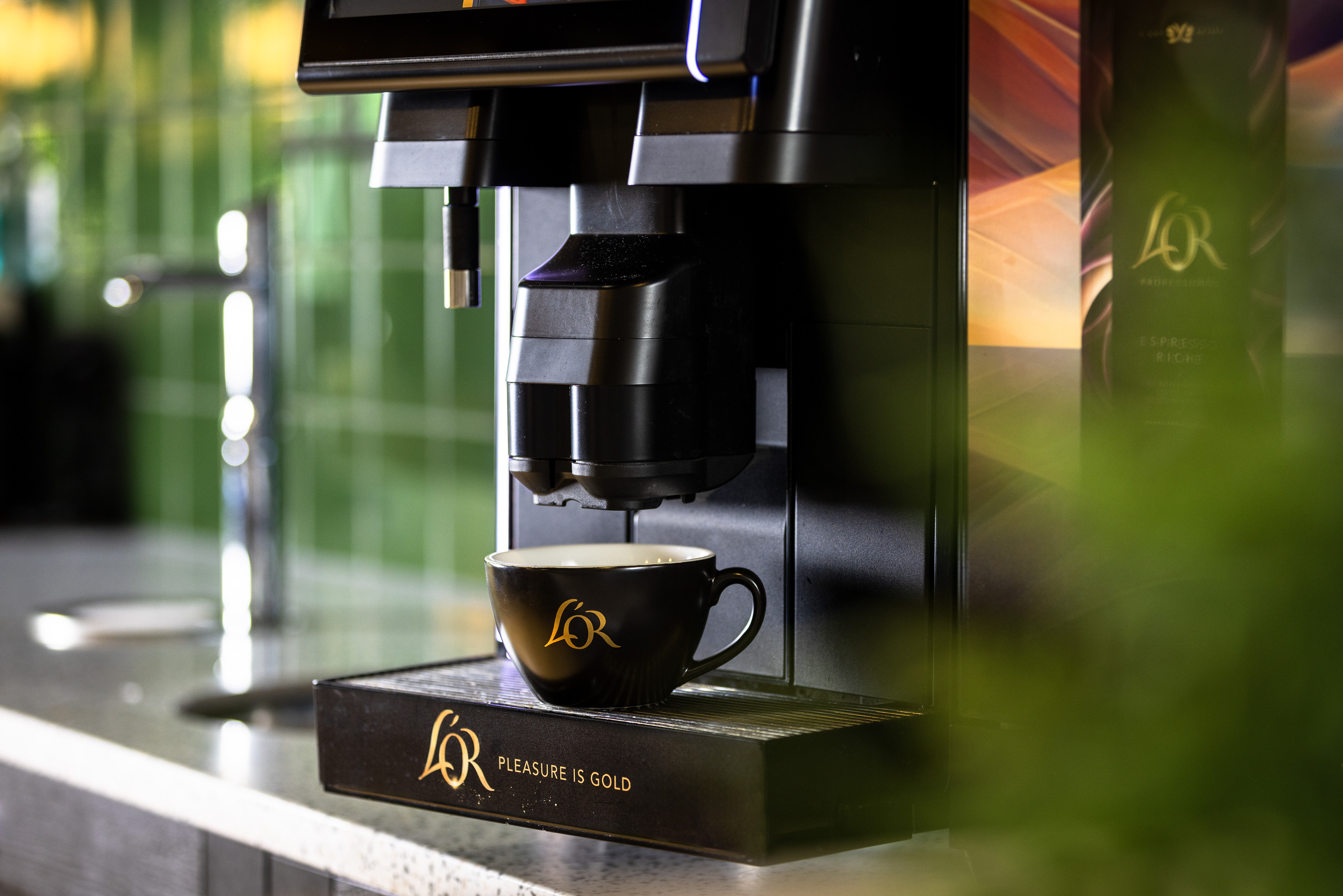 L'OR coffee dispensing detail